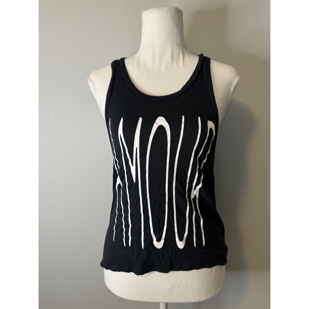 Nollie Cutoff/Sleeveless Black Tank Top